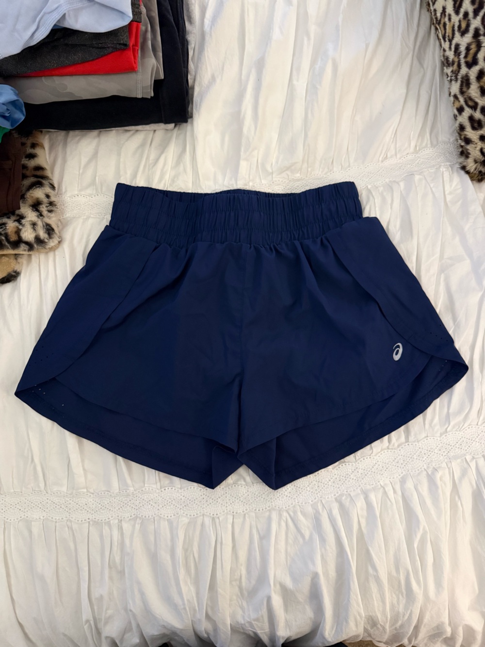 Asics Navy Blue Women’s Athletic Running Shorts